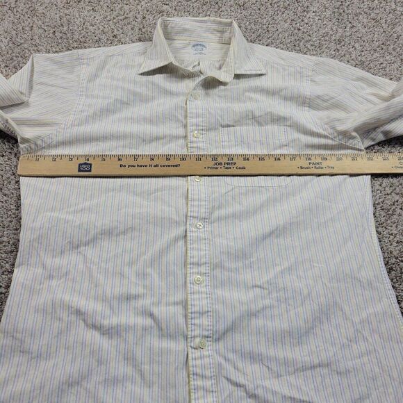 Brooks Brothers Shirt Mens 15.5 33 Slim Multicolor Button Up Long Sleeve Striped - Picture 4 of 7